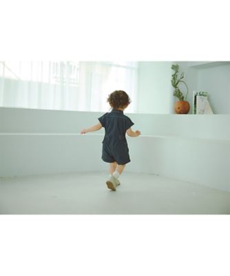 ジャンプスーツ safari jumpsuits navy | MARLMARL